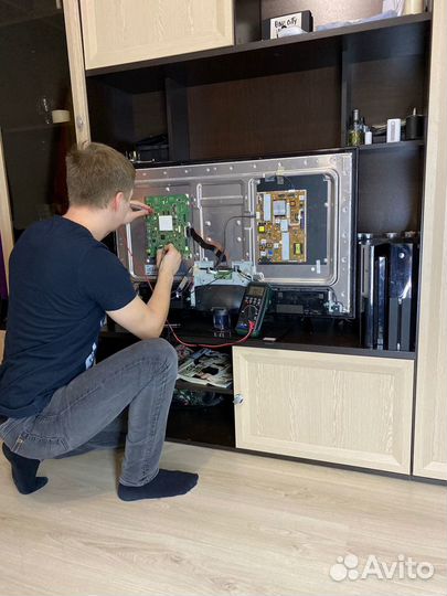 Ремонт телевизоров. На дому в день обращения