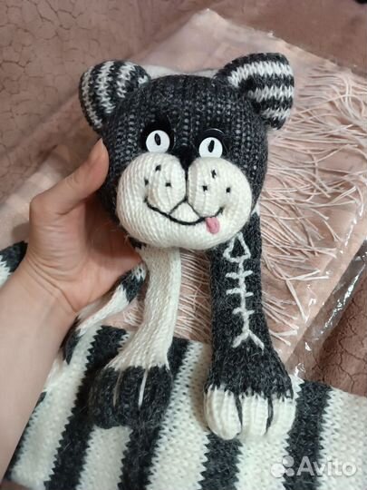 Палантин кашемир и шарф-кот