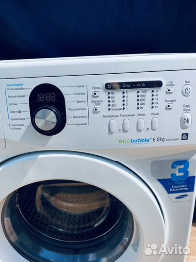 Стиральная машина samsung eco bubble 6 кг