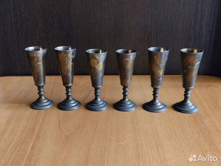 Серебряные рюмки 875 проба