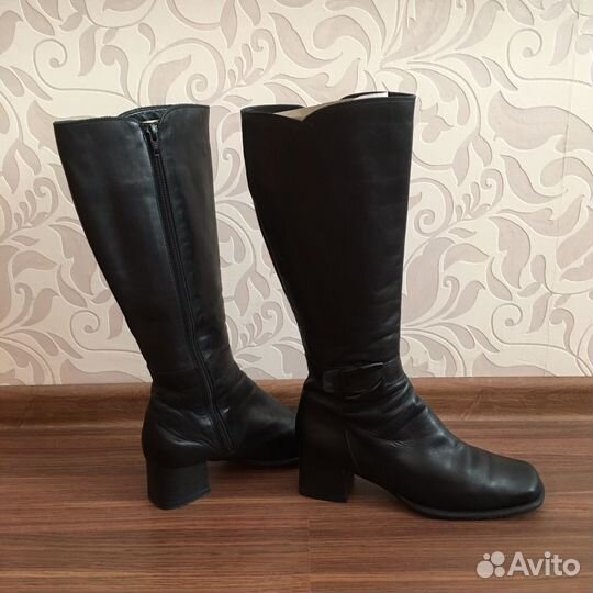 Сапоги разные д/с, Италия, нат.кожа, 39 р