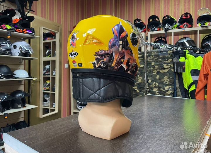 Шлем для мотоцикла мотошлем на мото для детей