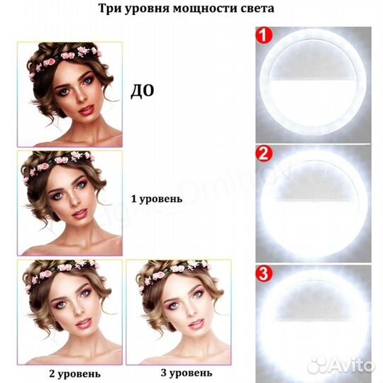 Кольцевая лампа для селфи