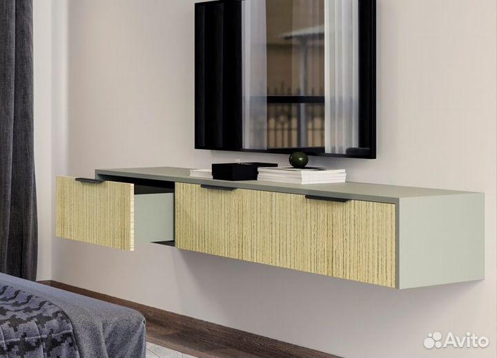 Готовая подвесная тумба под телевизор