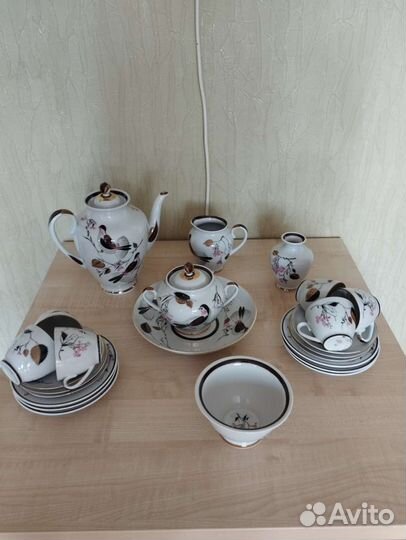 Кофейный сервиз, лфз, СССР, новый, 24 предмета