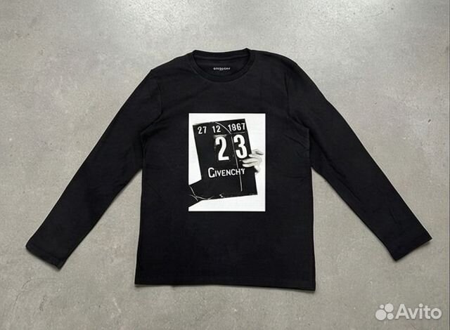 Лонгслив черный Givenchy Regular Fit luxury archiv купить в