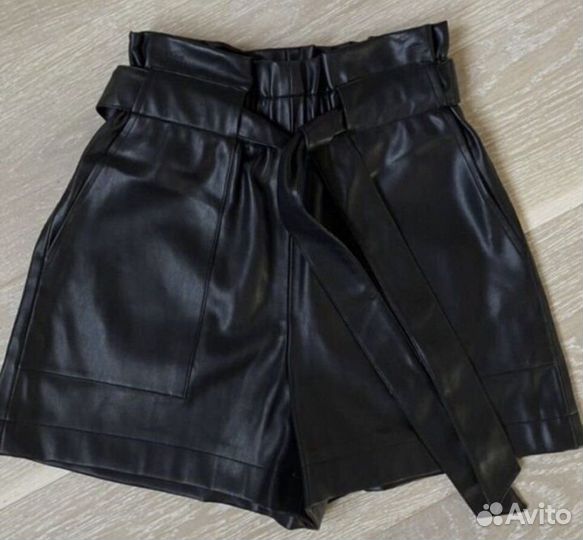 Шорты кожанные