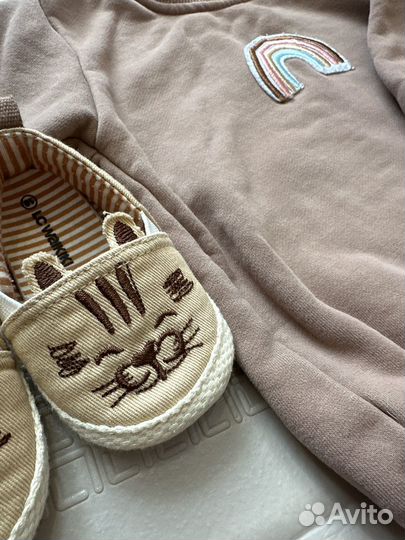 Свитшот боди 74 и кеды пинетки 18