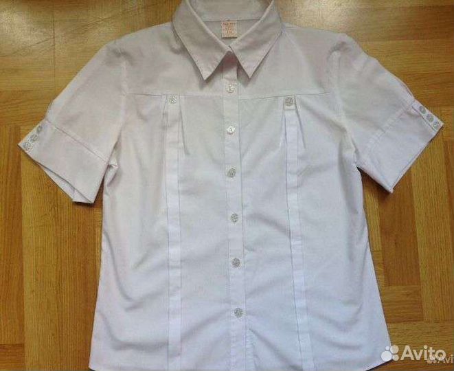 Блузка новая с коротким рукавом 158 хлопок, Польша