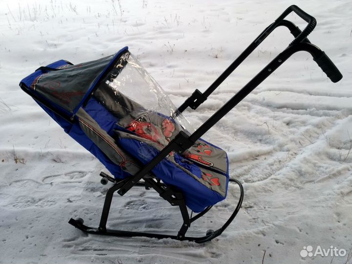 Санки-коляска новые (тигренок)