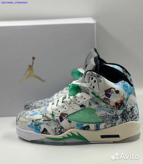 Кроссовки Nike Air Jordan 5 Retro White (Арт.13890