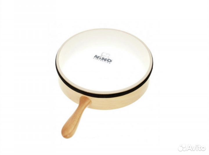 Бубен с ручкой nino32 + Палочки