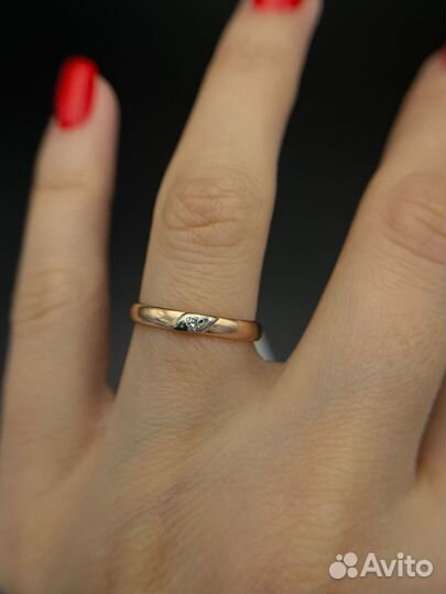 Золотое кольцо с бриллиантом 585 цена по запросу