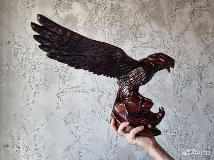 Орел из дерева ручная работа СССР