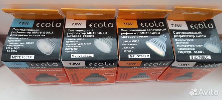 Лампы LED GU 5.3 GU10 Ecola
