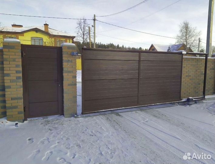 Откатные ворота под ключ