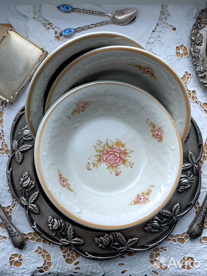 Тарелки Винтаж Фарфор (Дулево зик Гжель)