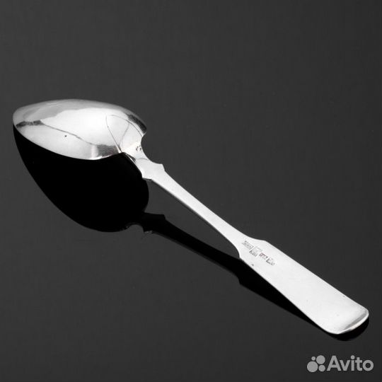 Ложка столовая серебро 84, 1843 Российская империя