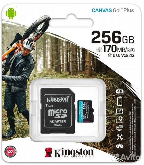 Micro sdxc карта памяти Kingston 256GB Class10