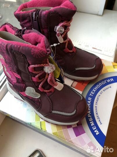 Сапоги, ботинки зимние для девочки Котофей