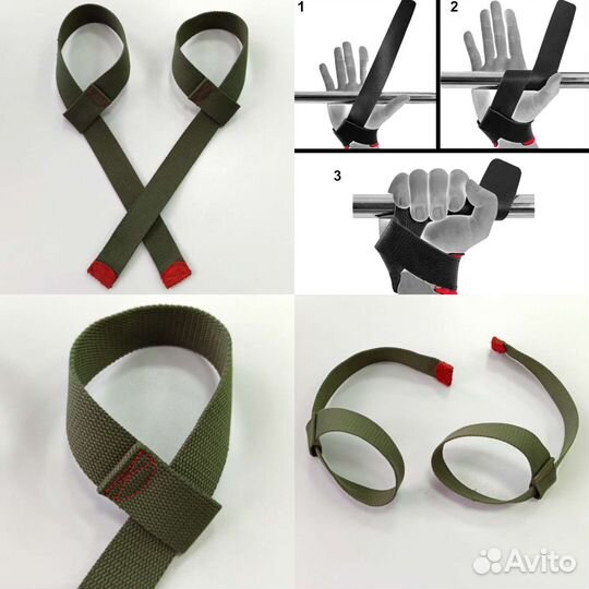 Лямки для тяги штанги и гантелей