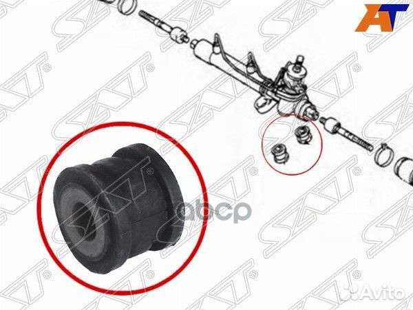 Сайлентблок рулевой рейки D30 toyota avensis 9