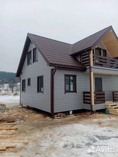 Каркасный дом под ключ 8х10