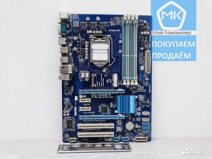 1155 Gigabyte GA-Z77P-D3 (Топ чипсет, разгон)