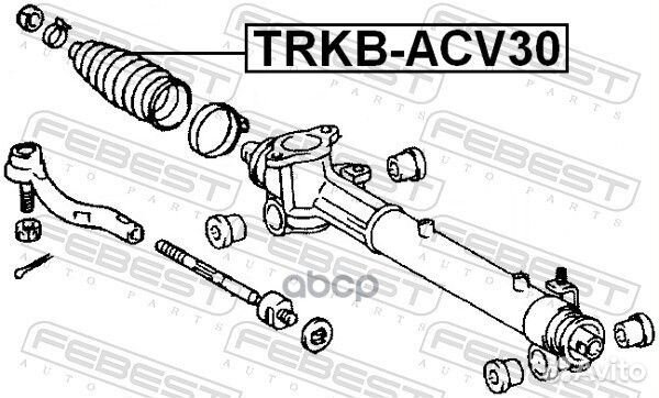 Пыльник рулевой рейки toyota camry (JPP) ACV30