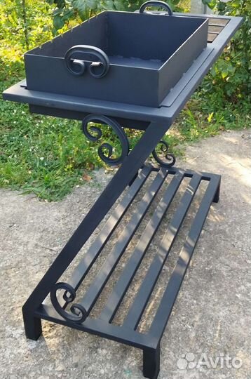 Мангал с дровницей(съемный)