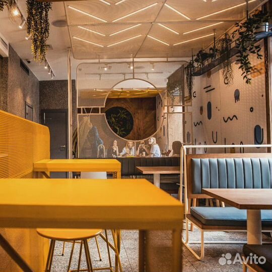 Мебель для кафе, бара на заказ по дизайн-проекту