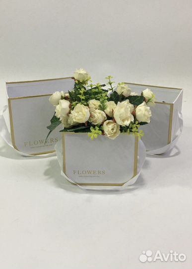 Коробка шляпная подарочная лукошко