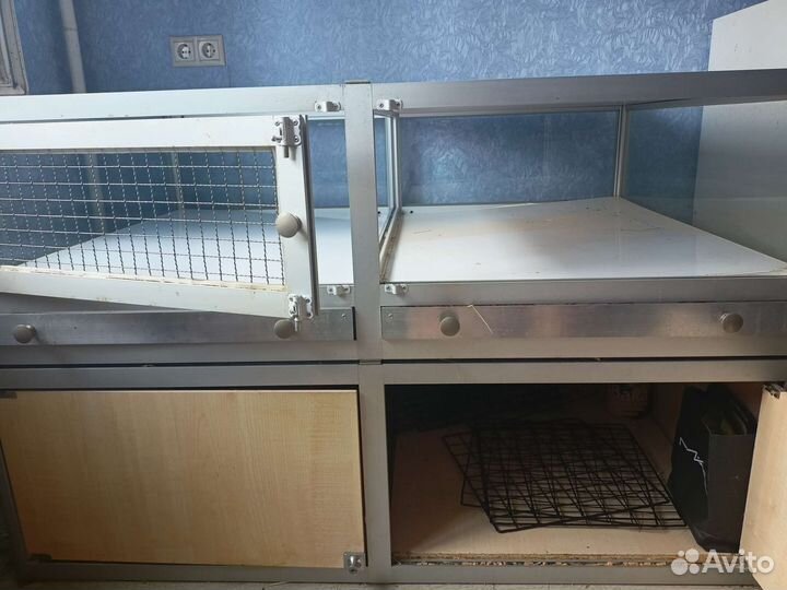 Клетка витрина для морских свинок