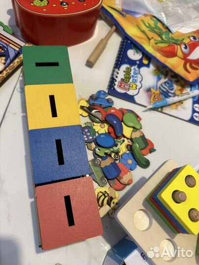 Огромный пакет игрушек книжек для детей от года
