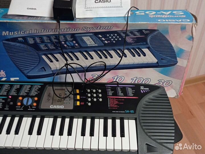 Синтезатор саsio SA -65, с батарейками, новый