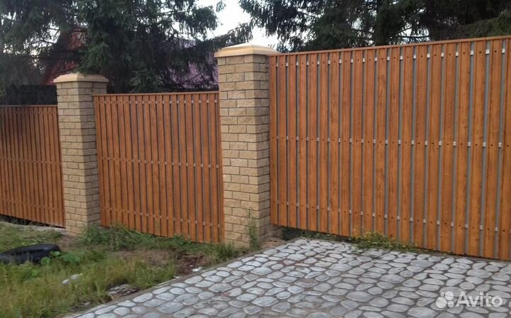 Забор из евроштакетника ,калитки качественно