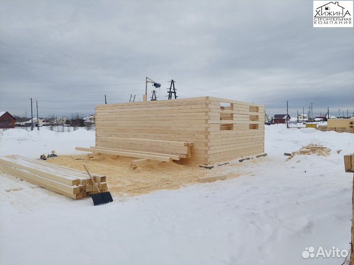 Строительство домов срубов 6х8 из бруса