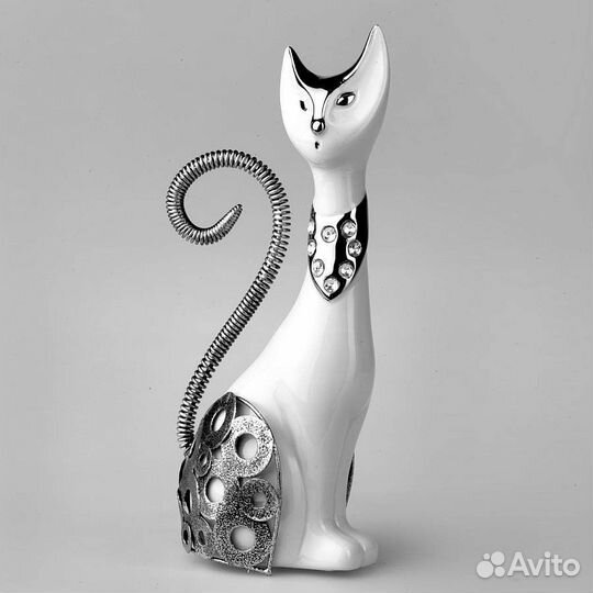 Керамическая статуэтка кошка