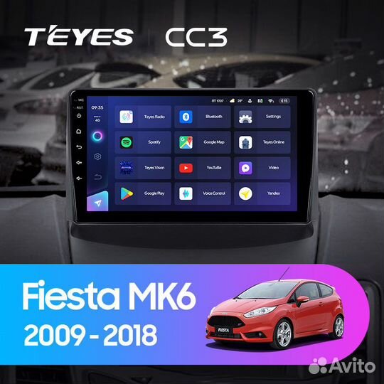 Магнитола Teyes Ford Fiesta Mk 6 CC3L CC3 CC3 2k