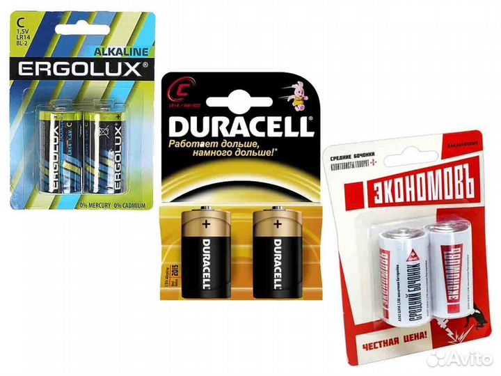 Элемент питания (Батарейка) LR14 средний бочеонок