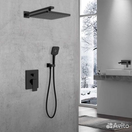 Душевой комплект Next vsfw-1N1MB, встраиваемый, 2