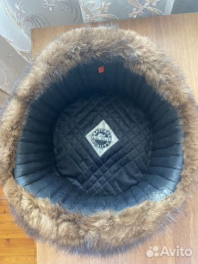 Норковая шапка мужская ушанка