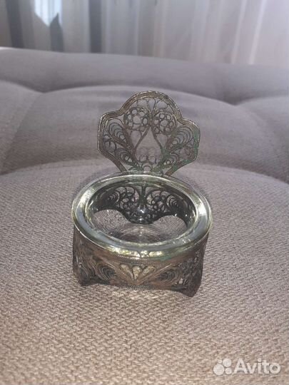 Солонка скань мельхиор СССР