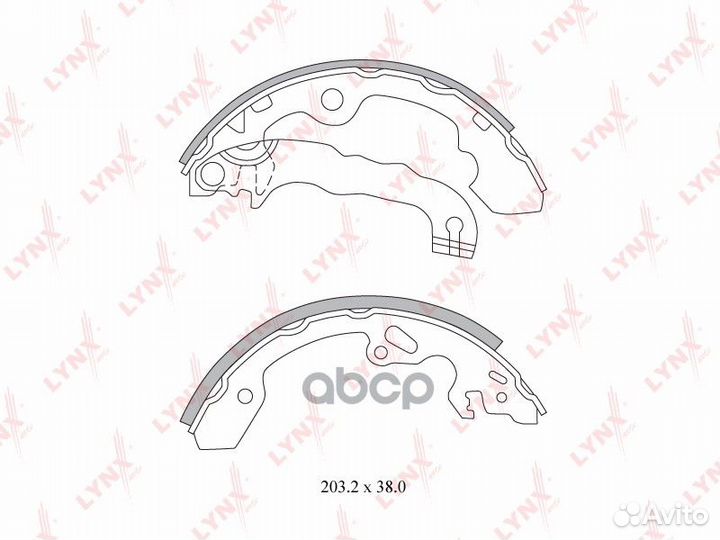 Колодки тормозные lynxauto BS-3000 BS-3000 lynx