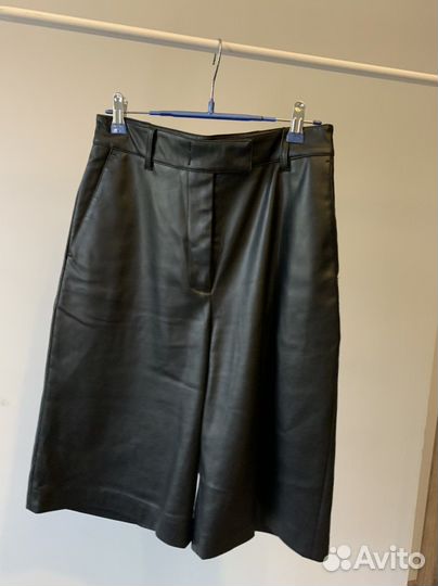 Шорты из экокожи lime