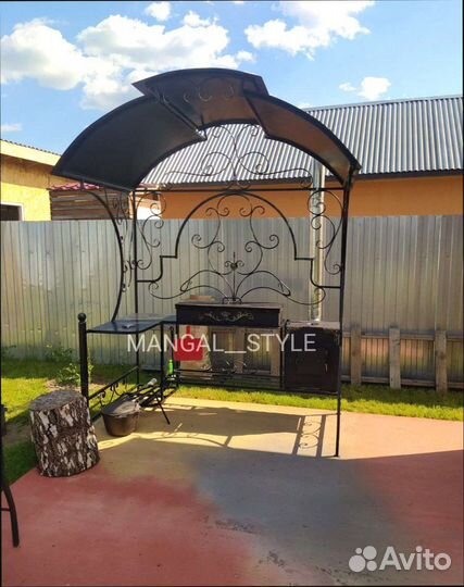 Мангал с крышей