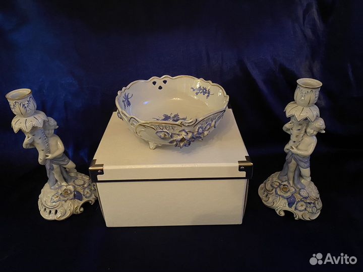 Ваза и путти подсвечники Германмя