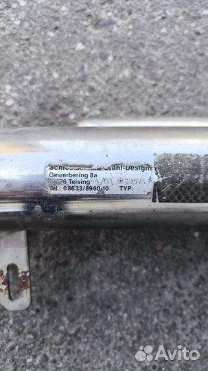 Защита заднего бампера lexus 570