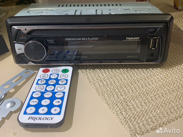 Автомагнитола Fm/sd/usb/bt ресивер Prology cmх-210