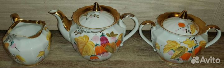 Сахарница, чайник, молочник вербилки
